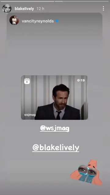 Blake Lively comparte el discurso de Ryan Reynolds Blake Lively comparte el discurso de Ryan Reynolds