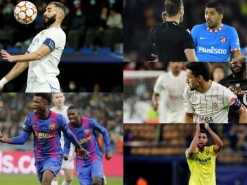 Las cuentas de Real Madrid, Atlético, Barcelona, Sevilla y Villarreal para estar en octavos de la Champions League