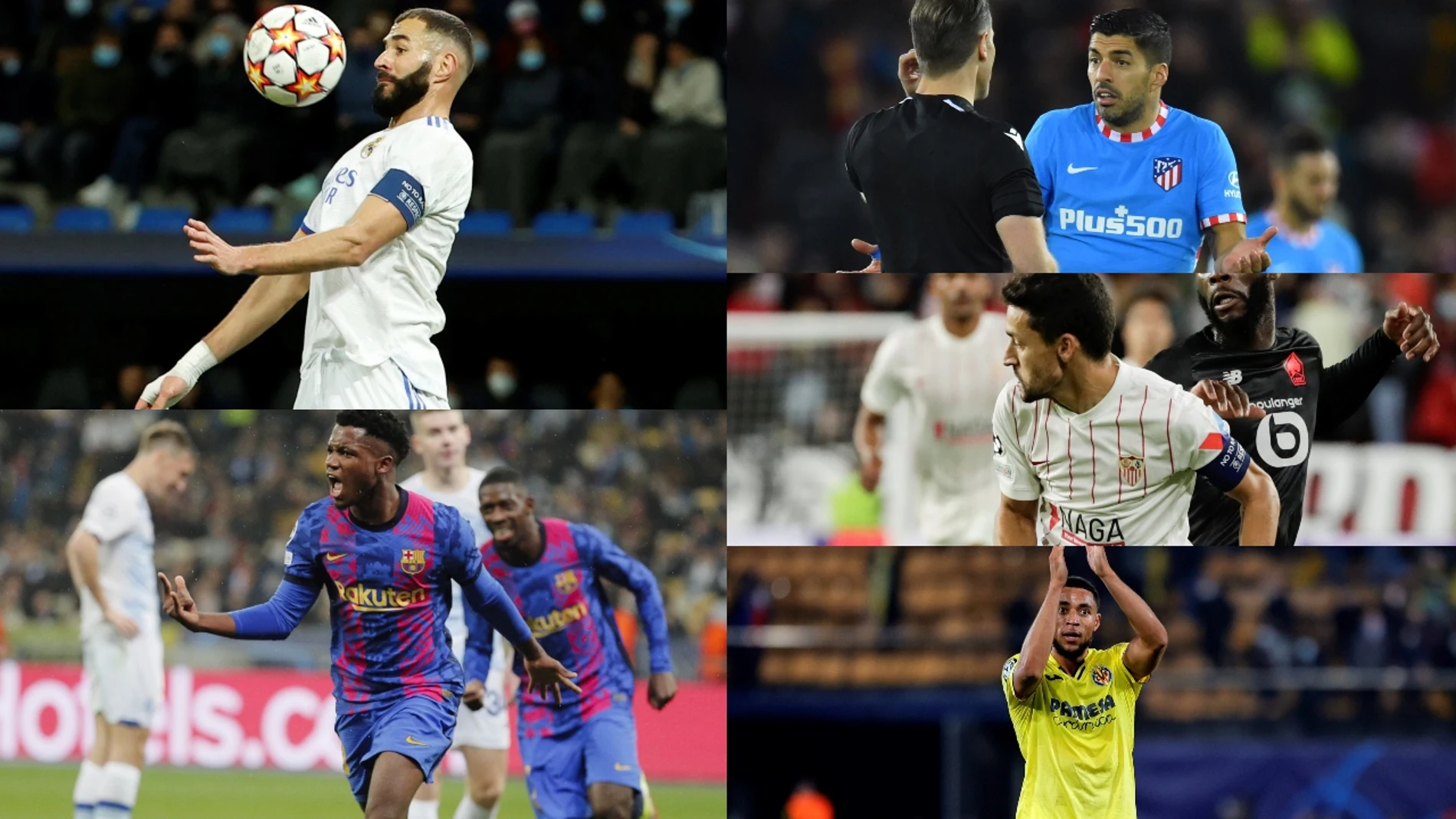 Las cuentas de Real Madrid, Atlético, Barcelona, Sevilla y Villarreal para estar en octavos de la Champions League