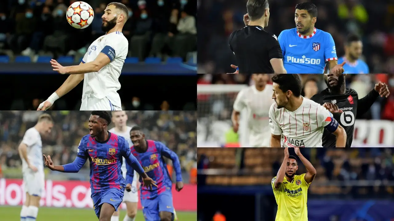Las cuentas de Real Madrid, Atl&eacute;tico, Barcelona, Sevilla y Villarreal para estar en octavos de la Champions League