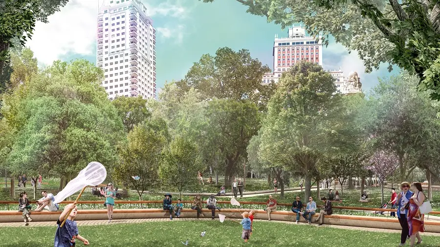 La nueva Plaza de España se estrena en un mes La nueva Plaza de España se estrena en un mes
