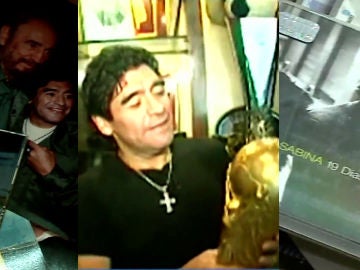 Antena 3 visita en exclusiva el refugio de Maradona: así son los últimos recuerdos del 'Pelusa'