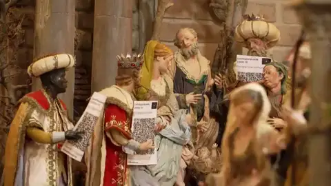 Los Reyes Magos también usan el pasaporte Covid en Italia Los Reyes Magos también usan el pasaporte Covid en Italia