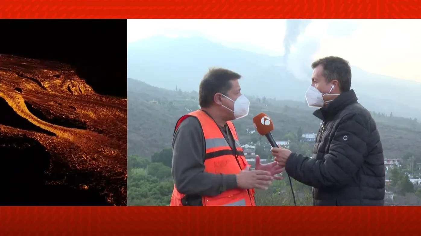 Nos acercamos al final del volc&aacute;n de Cumbre Vieja.