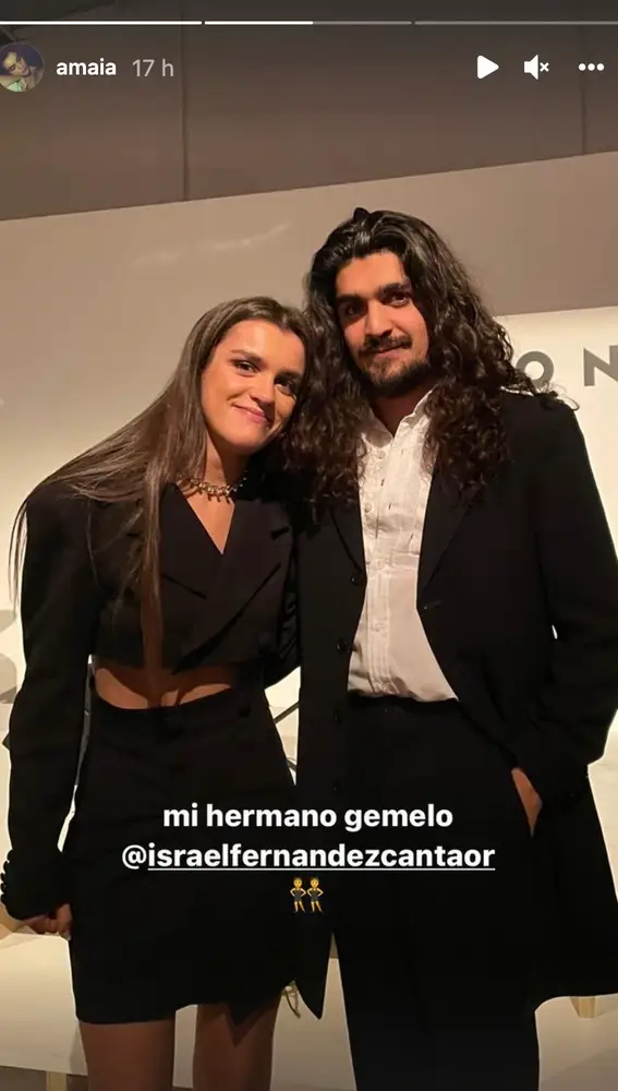 Amaia Romero con Israel Fernández