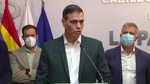 Las nuevas ayudas anunciadas por Pedro Sánchez, para los afectados por la erupción volcánica, en su sexta visita a La Palma Las nuevas ayudas anunciadas por Pedro Sánchez, para los afectados por la erupción volcánica, en su sexta visita a La Palma
