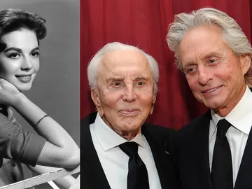 Natalie Wood, Kirk Douglas y Michael Douglas Natalie Wood, Kirk Douglas y Michael Douglas