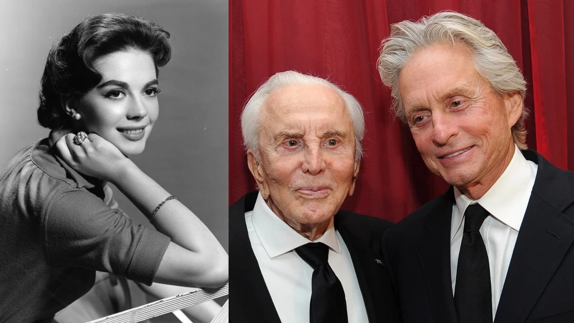 Natalie Wood, Kirk Douglas y Michael Douglas Natalie Wood, Kirk Douglas y Michael Douglas