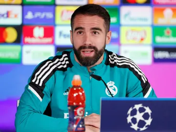 Dani Carvajal en rueda de prensa Dani Carvajal en rueda de prensa