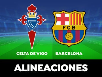  Alineación del Barcelona hoy contra el Celta de Vigo en el partido de la Liga Santander