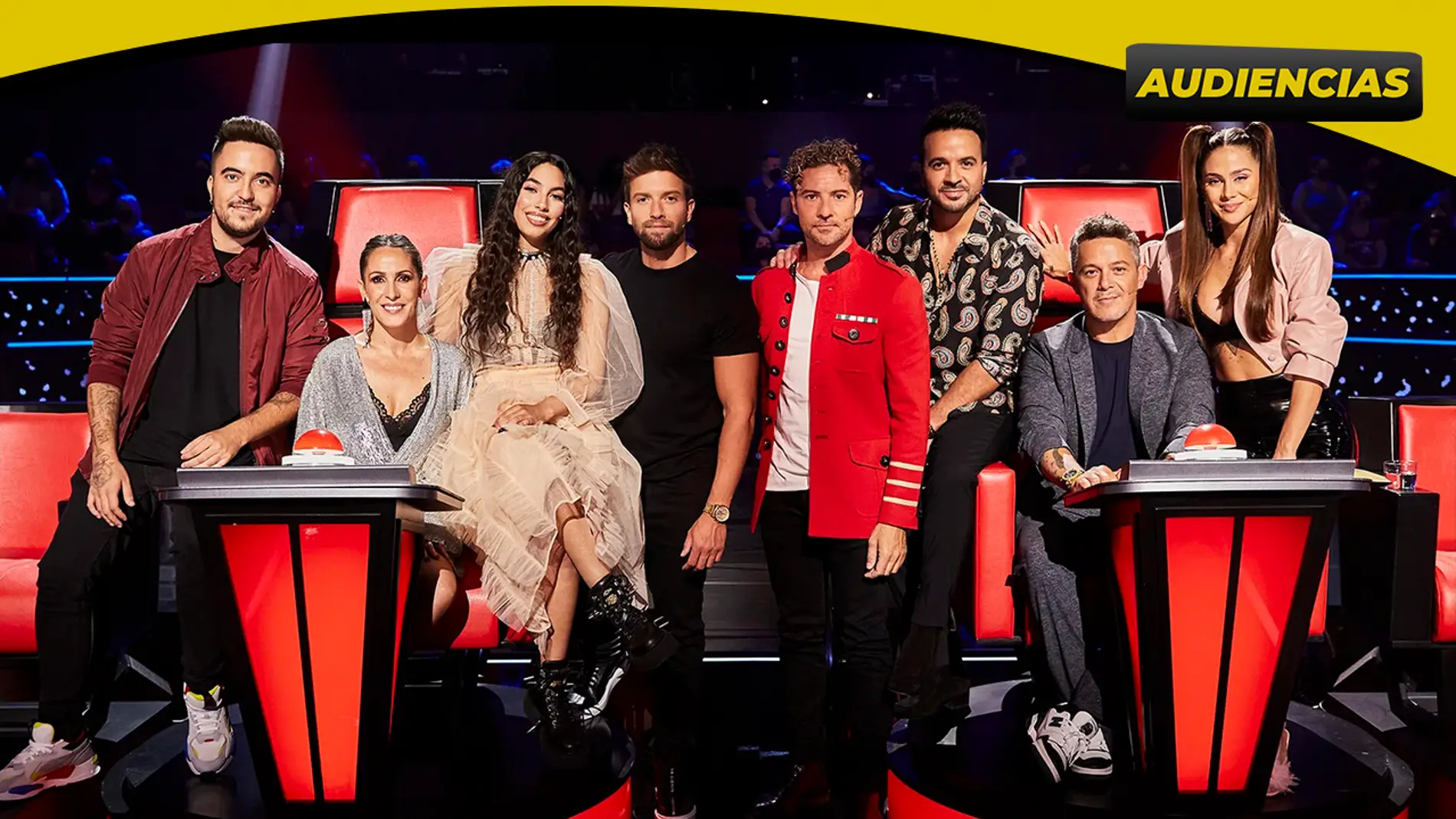 &#39;La Voz&#39; triunfa la noche del sábado, siendo el programa más visto alcanzando el Minuto de Oro