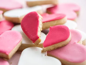 Galletas en forma de corazón Galletas en forma de corazón