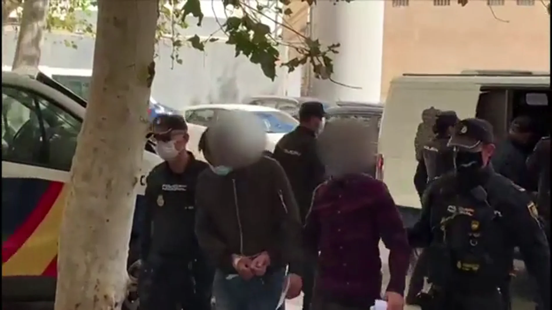 Primeras imágenes de los 12 detenidos por intentar entrar ilegalmente en España por el aeropuerto de Palma