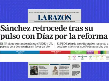 El PP ganaría las elecciones y podría gobernar con el apoyo de Vox, según la encuesta de 'La Razón' El PP ganaría las elecciones y podría gobernar con el apoyo de Vox, según la encuesta de 'La Razón'