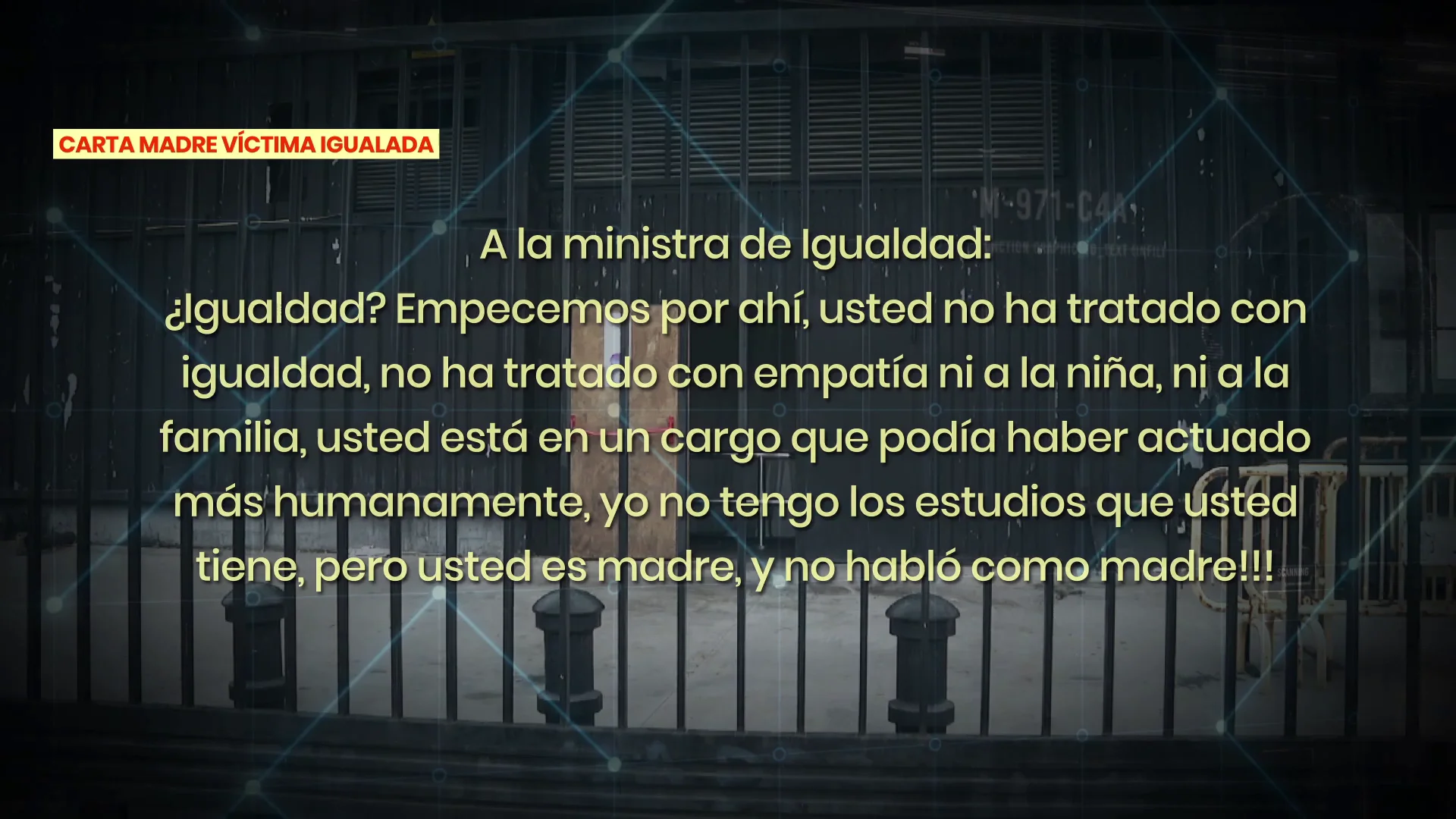 La carta de la madre de la menor violada en Igualada a Irene Montero: "Usted no tiene empatía" La carta de la madre de la menor violada en Igualada a Irene Montero: "Usted no tiene empatía"