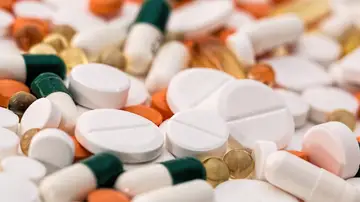 Imagen de archivo de varios medicamentos