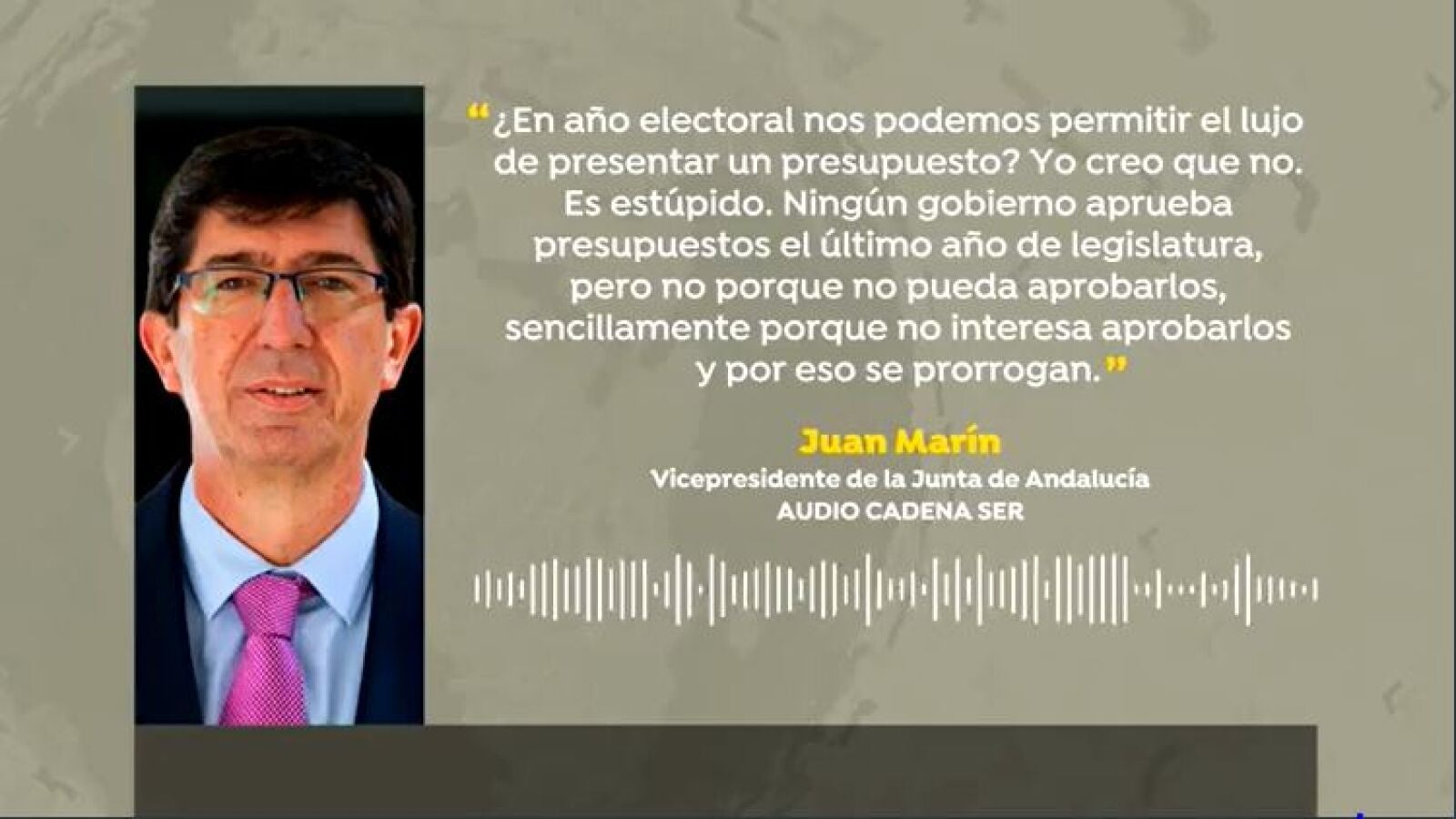 Vox y Podemos piden la dimisión de Juan Marín tras su audio sobre los Presupuestos: 