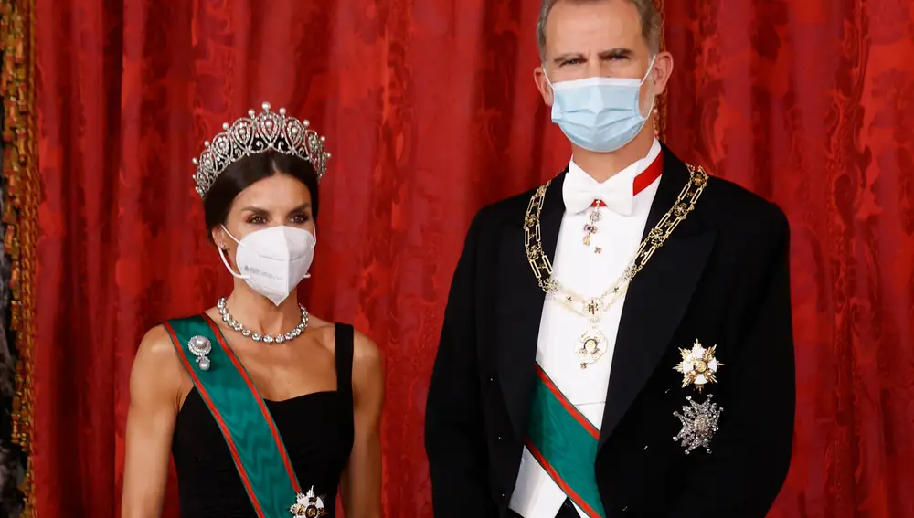 Los reyes Felipe y Letizia en la cena de Estado en el Palacio Real 