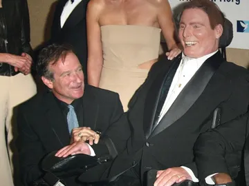 Robin Williams y Christopher Reeve Robin Williams y Christopher Reeve