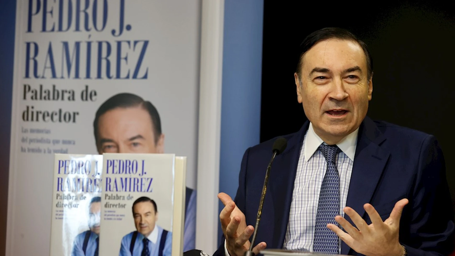 Pedro J. Ramírez durante la presentación de su libro