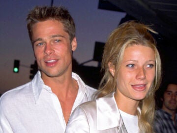 Gwyneth Paltrow y Brad Pitt cuando eran novios en los 90