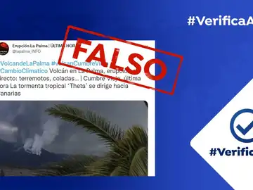 No, la tormenta tropical 'Theta' no va a llegar a Canarias en la actualidad No, la tormenta tropical 'Theta' no va a llegar a Canarias en la actualidad
