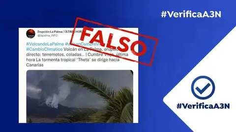 No, la tormenta tropical 'Theta' no va a llegar a Canarias en la actualidad No, la tormenta tropical 'Theta' no va a llegar a Canarias en la actualidad