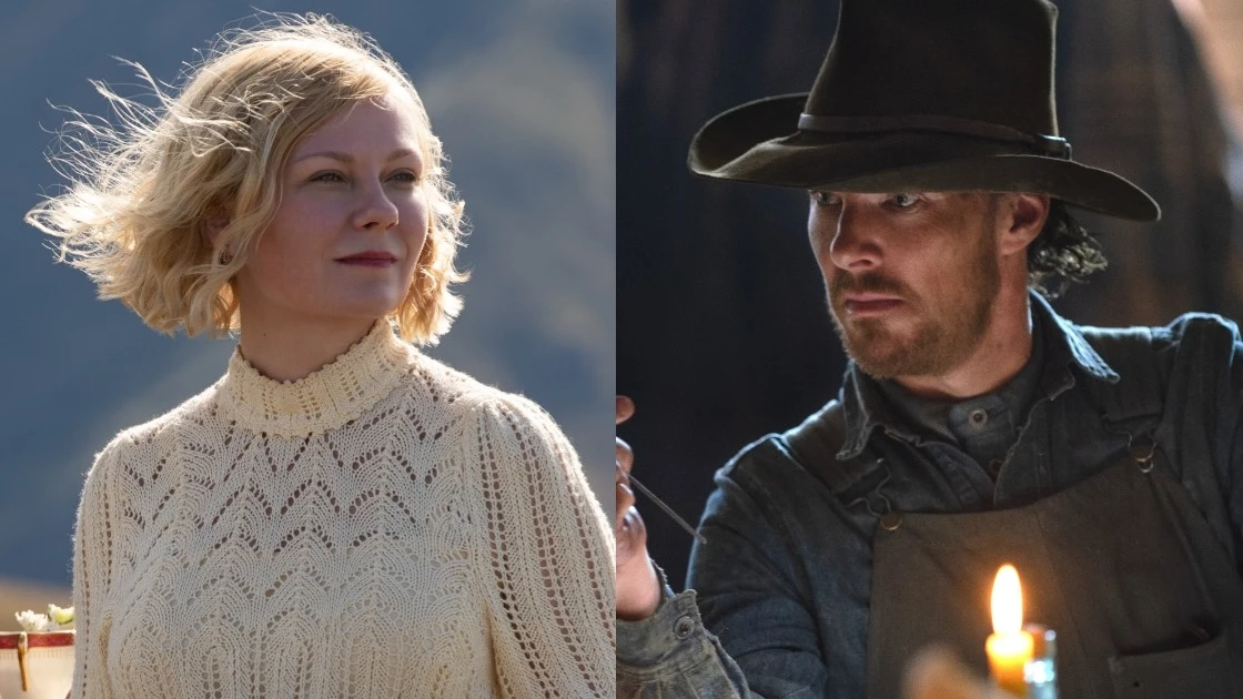 Kirsten Dunst y Benedict Cumberbatch en 'El poder del perro'