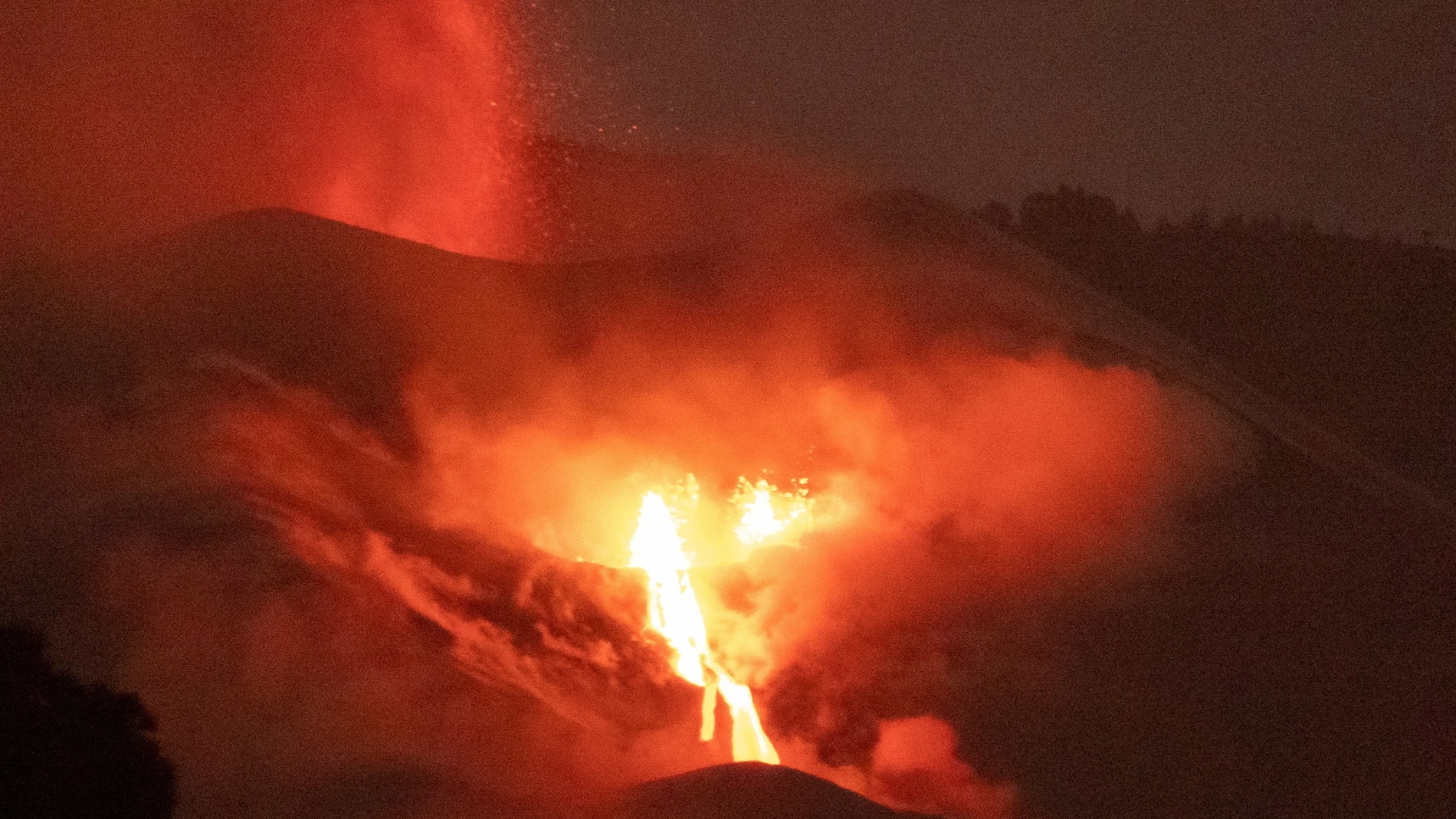 El volcán de Cumbre Vieja