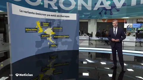 Primeros casos de la variante ómicron de coronavirus en Alemania, Reino Unido y República Checa Primeros casos de la variante ómicron de coronavirus en Alemania, Reino Unido y República Checa