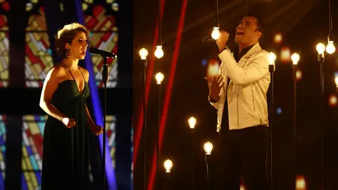 Diana Larios y Carlos Ángel Valdés, semifinalistas de ‘La Voz’ en el equipo de Luis Fonsi Diana Larios y Carlos Ángel Valdés, semifinalistas de ‘La Voz’ en el equipo de Luis Fonsi