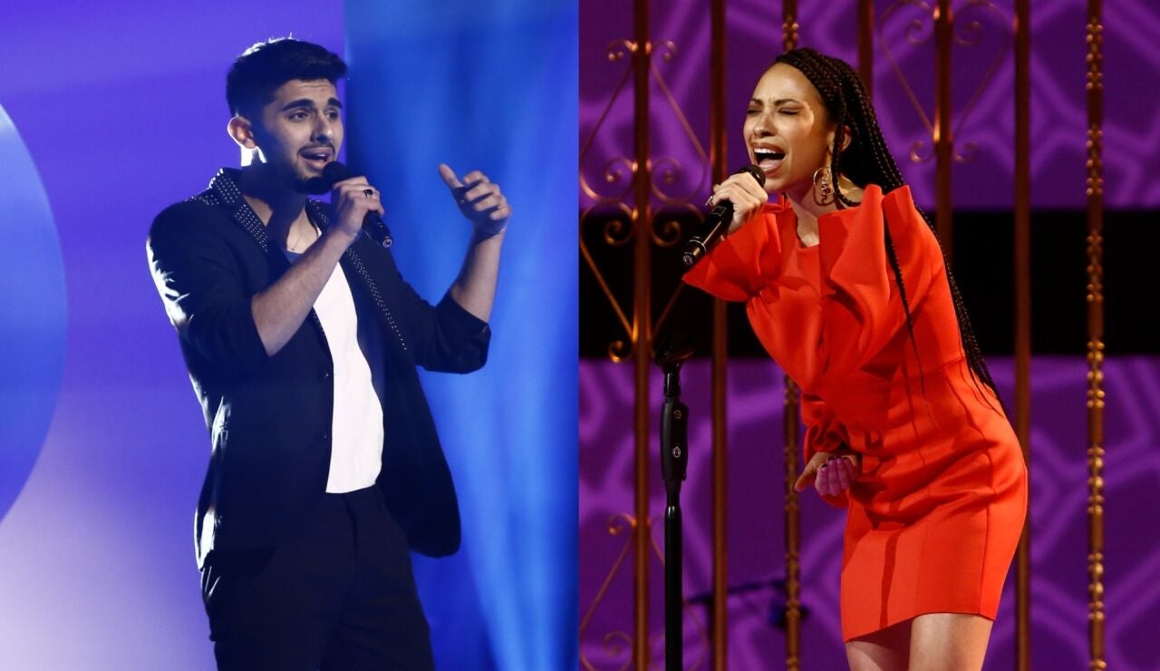 Julio Benavente y Karina Pasian, semifinalistas de ‘La Voz’ en el equipo de Alejandro Sanz
