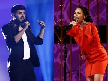 Julio Benavente y Karina Pasian, semifinalistas de ‘La Voz’ en el equipo de Alejandro Sanz Julio Benavente y Karina Pasian, semifinalistas de ‘La Voz’ en el equipo de Alejandro Sanz