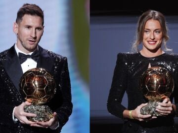 Leo Messi y Alexia Putellas, ganadores del Balón de Oro 2021
