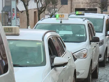 Imagen de archivo de taxis Imagen de archivo de taxis