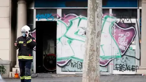 Imagen del local en el que tuvo lugar el incendio Imagen del local en el que tuvo lugar el incendio