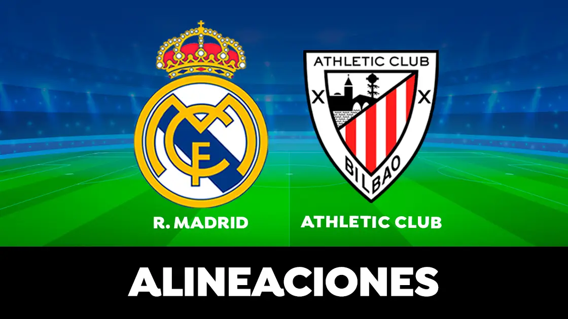 Alineaci&oacute;n de hoy del Real Madrid ante el Athletic en el partido de la Liga Santander