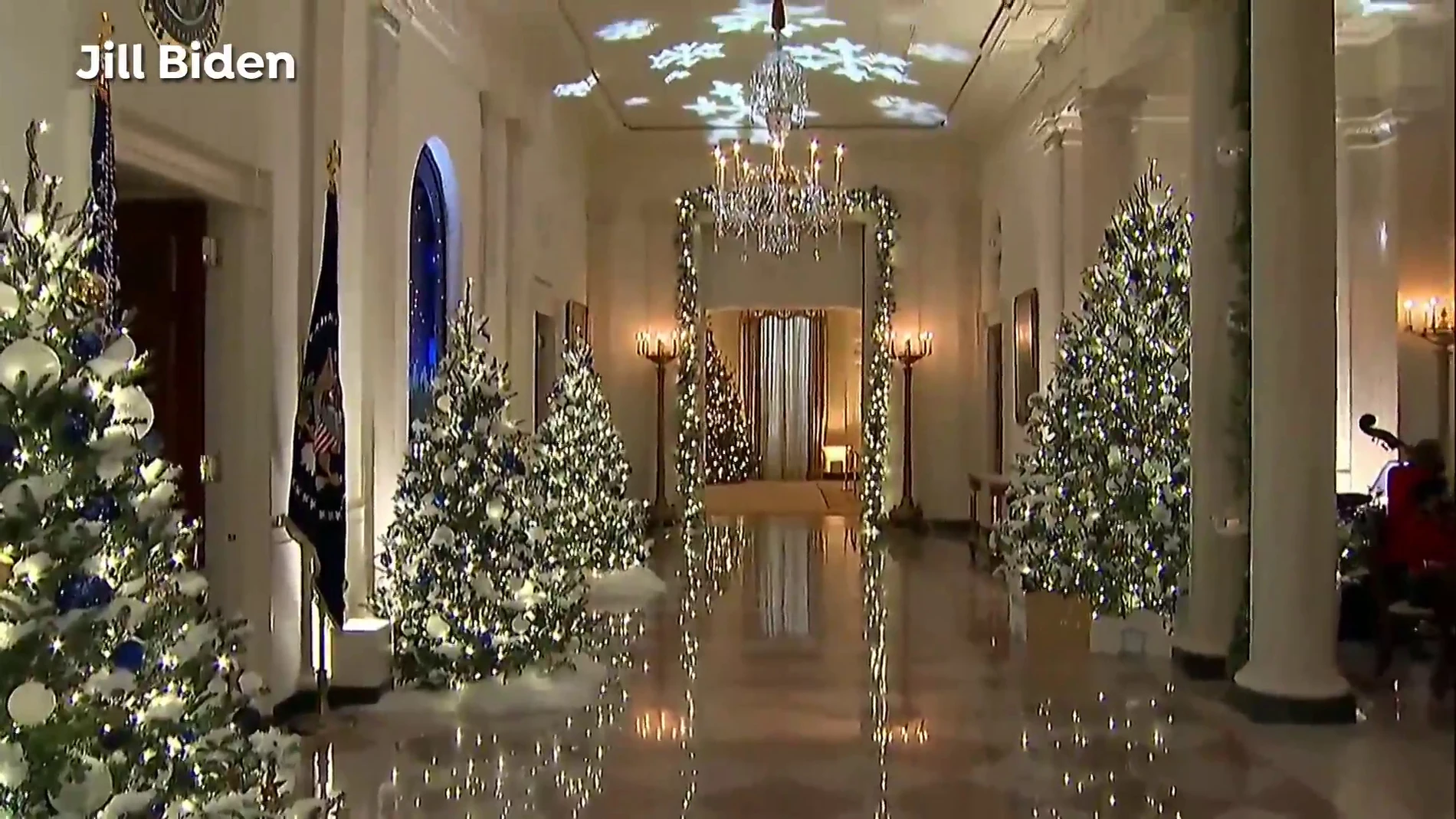 Jill Biden muestra la decoración de Navidad de la Casa Blanca