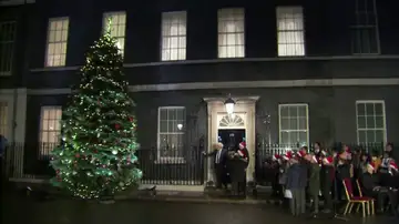 Boris Johnson árbol Downing Street Boris Johnson árbol Downing Street