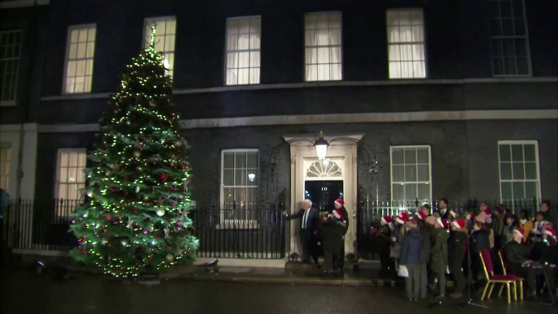 Boris Johnson árbol Downing Street Boris Johnson árbol Downing Street