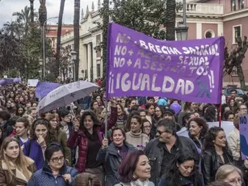 Imagen de archivo de una manifestación del 8M Imagen de archivo de una manifestación del 8M