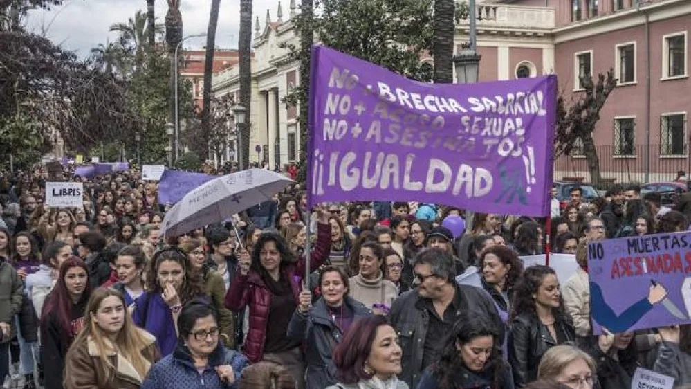 Imagen de archivo de una manifestación del 8M Imagen de archivo de una manifestación del 8M