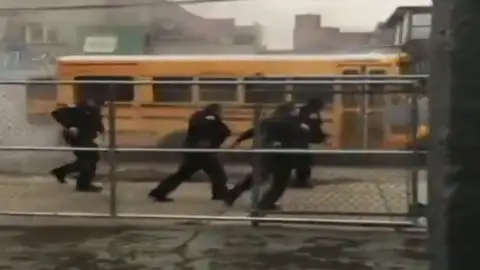 Autobús en Nueva York Autobús en Nueva York