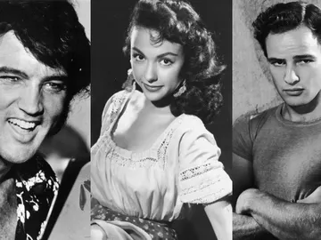 Elvis Presley, Rita Moreno y Marlon Brando Elvis Presley, Rita Moreno y Marlon Brando