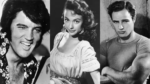 Elvis Presley, Rita Moreno y Marlon Brando Elvis Presley, Rita Moreno y Marlon Brando