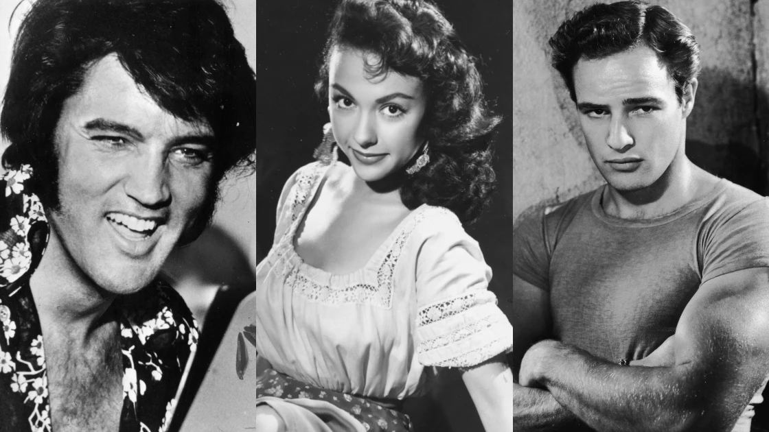 Elvis Presley, Rita Moreno y Marlon Brando Elvis Presley, Rita Moreno y Marlon Brando