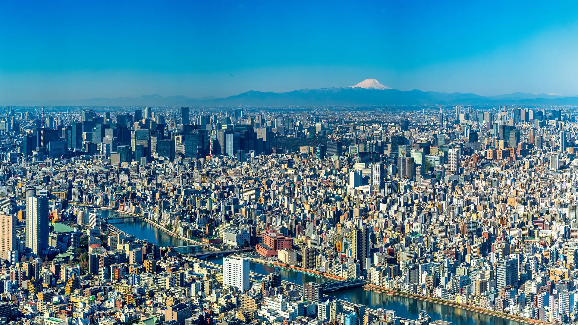 Vista general de la ciudad de Tokio, capital de Japón Vista general de la ciudad de Tokio, capital de Japón