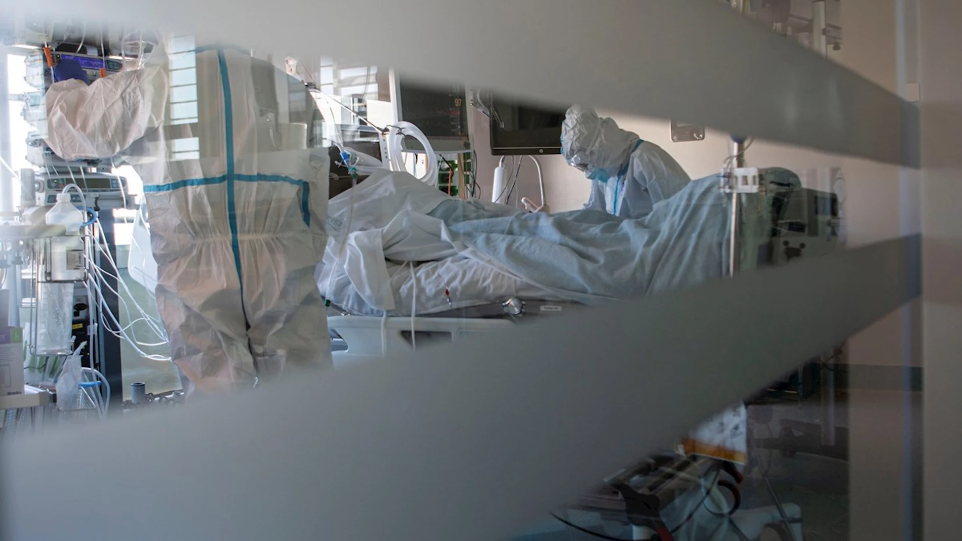 Imagen de archivo de la planta reservada para enfermos covid 19 en el hospital Son Espases de Palma de Mallorca