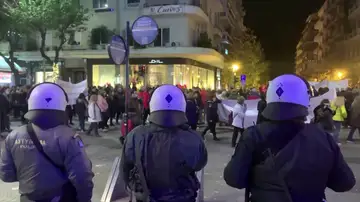 Manifestaciones en Grecia contra las multas por no vacunarse Manifestaciones en Grecia contra las multas por no vacunarse