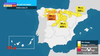Roberto Brasero adelanta dónde caerán las nevadas intensas que complicarán el regreso en el Puente de la Constitución